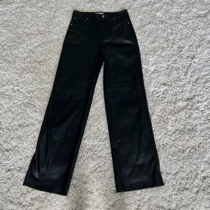 Mango Leather Pants